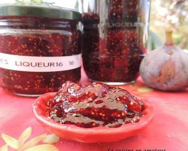 Confiture de figues à la liqueur de figues