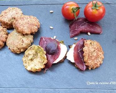 Scones au pesto, tomates séchées et pignons de pin / Pesto, dried tomatoes and pine nuts scones