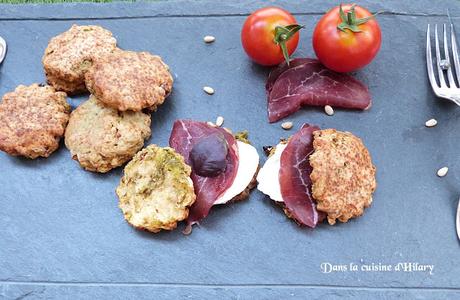 Scones au pesto, tomates séchées et pignons de pin / Pesto, dried tomatoes and pine nuts scones