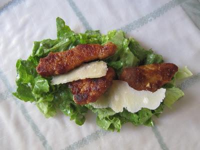 Rouleaux de salade Caesar