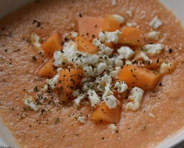 Gaspacho de melon à la feta