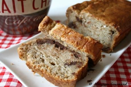 Banana Bread aux pépites de chocolat, Bio, sans gluten, oeufs, lait...