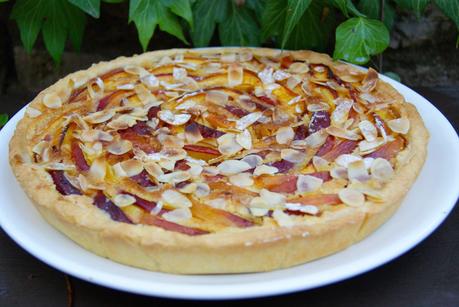 Tarte amandine aux nectarines