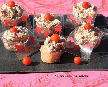 Rillettes de thon et jambon