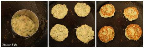 Galettes de poulet et courgettes