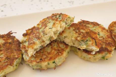 Galettes de poulet et courgettes