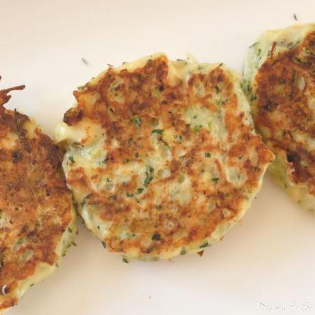 Galettes de poulet et courgettes