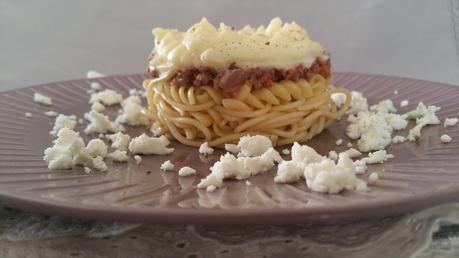 Pastitsio grec à la bolognaise et béchamel