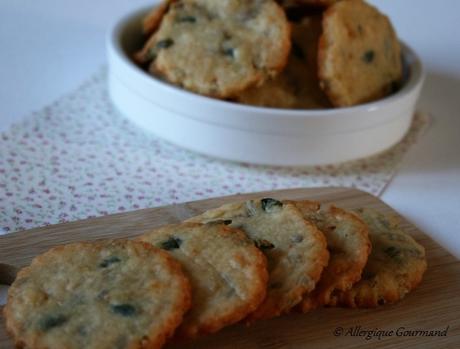 Biscuits aux graines et au parmesan,Bio, sans gluten, oeufs...