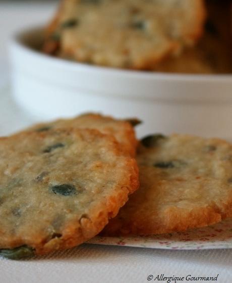 Biscuits aux graines et au parmesan,Bio, sans gluten, oeufs...