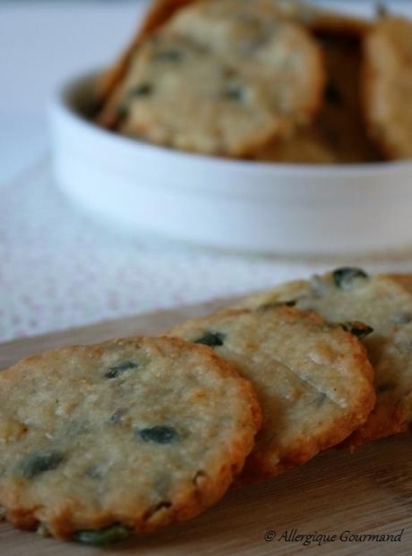 Biscuits aux graines et au parmesan,Bio, sans gluten, oeufs...