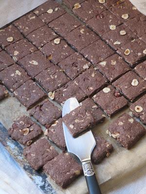 Sablés au chocolat, noisettes & amandes