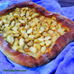 Tarte briochée aux pommes au caramel beurre salé