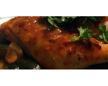 Cuisses de poulet tandoori express aux courgettes