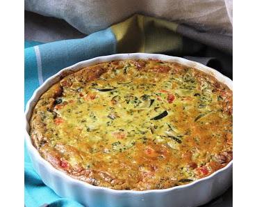 Flan de courgettes au basilic