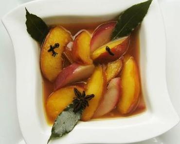Ragoût de nectarines bi-colorées aux saveurs hivernales