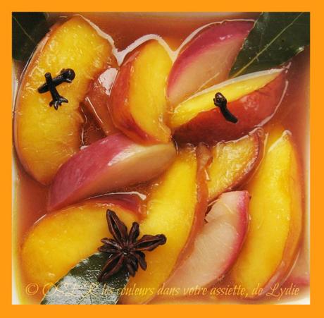 Ragoût de nectarines bi-colorées aux saveurs hivernales