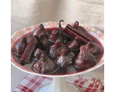 Figues au vin épicé