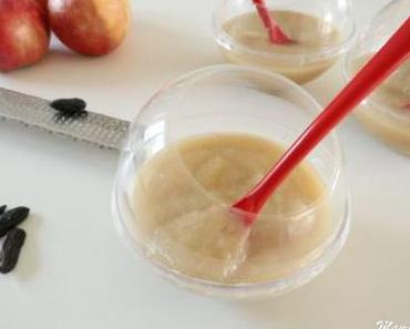 Compote pommes/bananes à la vanille et fève tonka