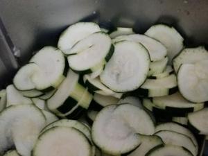 Pré cuisson des courgettes