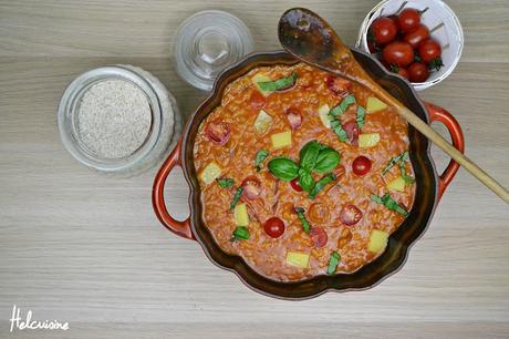 Risotto aux tomates, basilic et conté (Plat Végétarien)