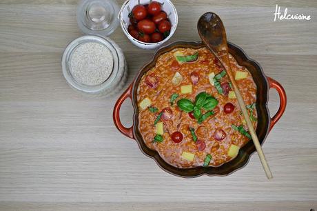 Risotto aux tomates, basilic et conté (Plat Végétarien)