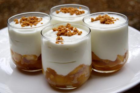 Fromage blanc aux pommes caramélisées