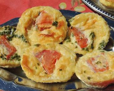 Mini clafoutis aux tomates