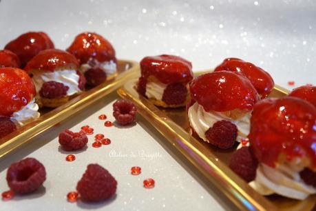 Choux façon Hispahan (Rose et Framboise)