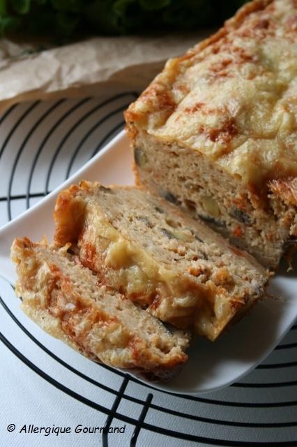 Cake à l'aubergine et à la ricotta, Bio, sans oeufs ni gluten.....