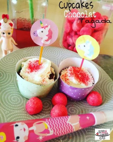 Cupcakes chocolat chantilly et poudre de Tagada #myfoliescupcakes #concours