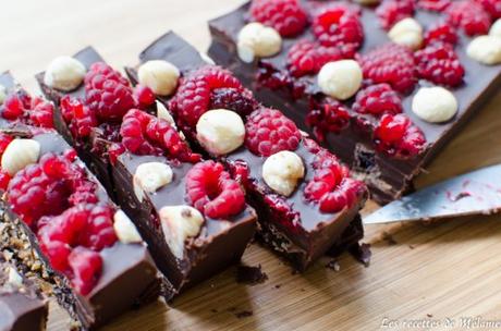 Barre-chocolatée aux framboises