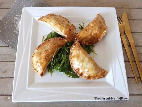 Chaussons à la fondue de poireau et au saumon / Leek fondue and salmon turnovers