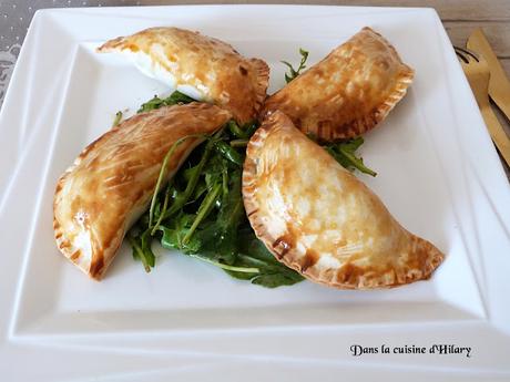 Chaussons à la fondue de poireau et au saumon / Leek fondue and salmon turnovers