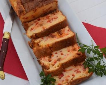 Cake aux poivrons et au chorizo