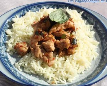 Poulet sanbeiji sur riz