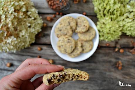 Cookies noisettes et chocolat utra gourmands