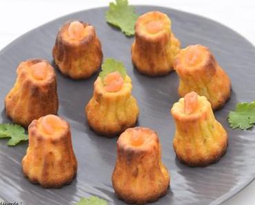 Cannelés saumon et fromage frais ail et fines herbes