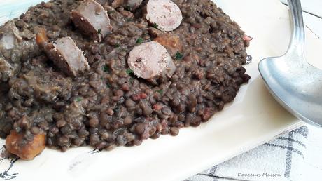 Lentilles Saucisse de Toulouse  dans RECETTES SALEES saucisses-lentilles