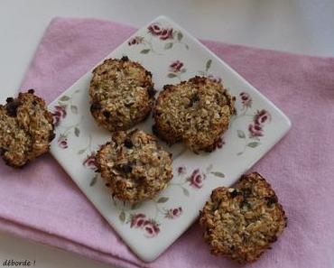 Cookies à la banane, flocons d’avoine et coco