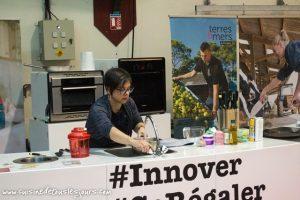 Blinis de blé noir, houmous de carotte et andouille de Guémené [ohhh la vache]