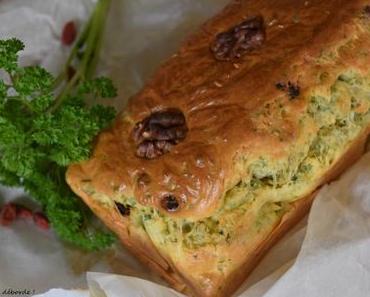 Cake persil, noix et goji