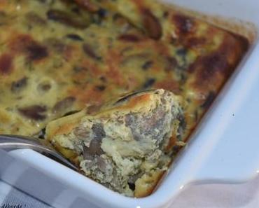 Clafoutis aux champignons