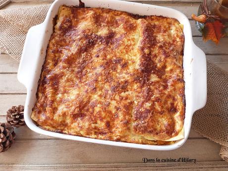 Lasagnes butternut rôtie, saumon et ricotta / Roasted buttersquash, salmon and ricotta lasagnas