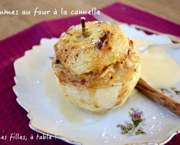 Pommes au four à la cannelle et crème anglaise