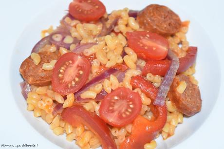 One pan pasta au chorizo