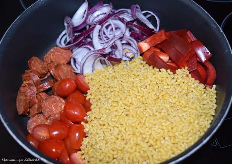 One pan pasta au chorizo