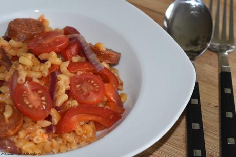 One pan pasta au chorizo