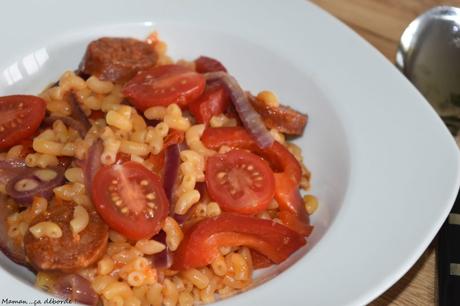 One pan pasta au chorizo