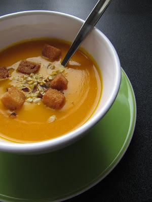 Une simple soupe au potimarron.